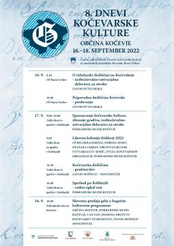 Program -Dnevi kočevarske kulture 2022